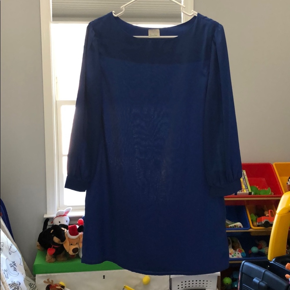 Blue dress